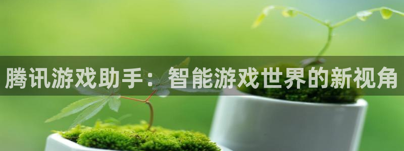 沐鸣2能安全提现吗：腾讯游戏助手：智能游戏世界的新视角